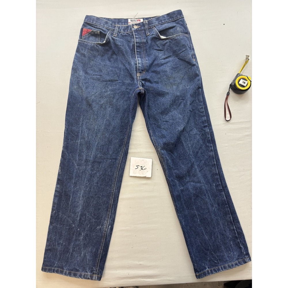 Walls FR Flame Resistant Workwear Jeans Mens 34x30 Blue PPE NFPA S2395 SW9